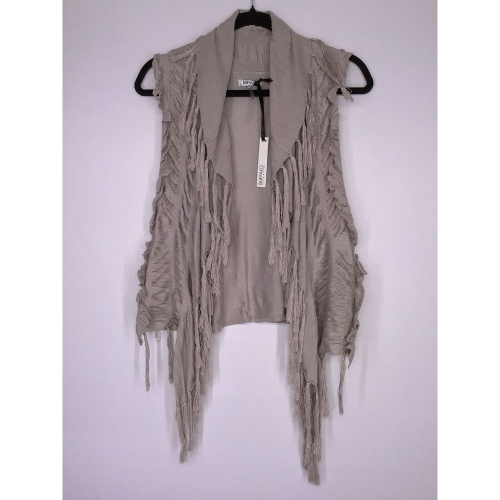 Buffalo By David Bitton Arlynn Open Sleeveless Cardigan Women's Size Medium‎ NEW